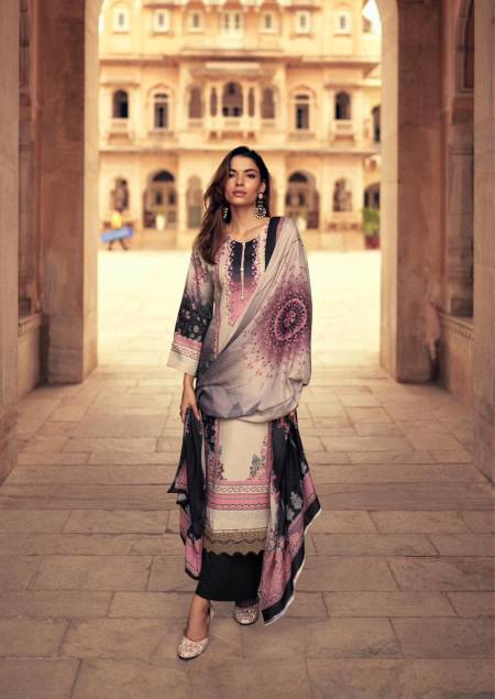 Mumtaz Jashn E Riwaaz Pashmina Viscose Printed Cotton Dress material 
